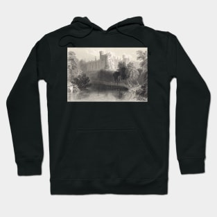 Engraving Kilkenny Castle, Ireland 1841 Hoodie